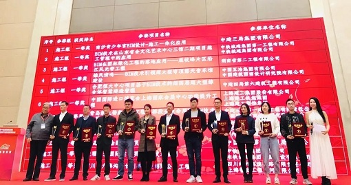 绵九公司获第五届中国BIM技术“科创杯”施工组一等奖.jpg 绵九公司获第五届中国BIM技术“科创杯”施工组一等奖.jpg