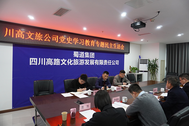 川高公司欧海龙一行督导乐西、文旅公司2021年度党史学习教育专题民主生活会01 750.jpg