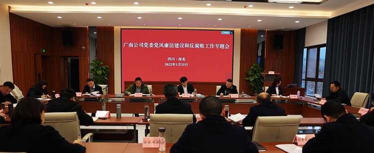 广南公司党委组织召开2022年党风廉洁开元棋牌和反腐败工作专题会.JPG