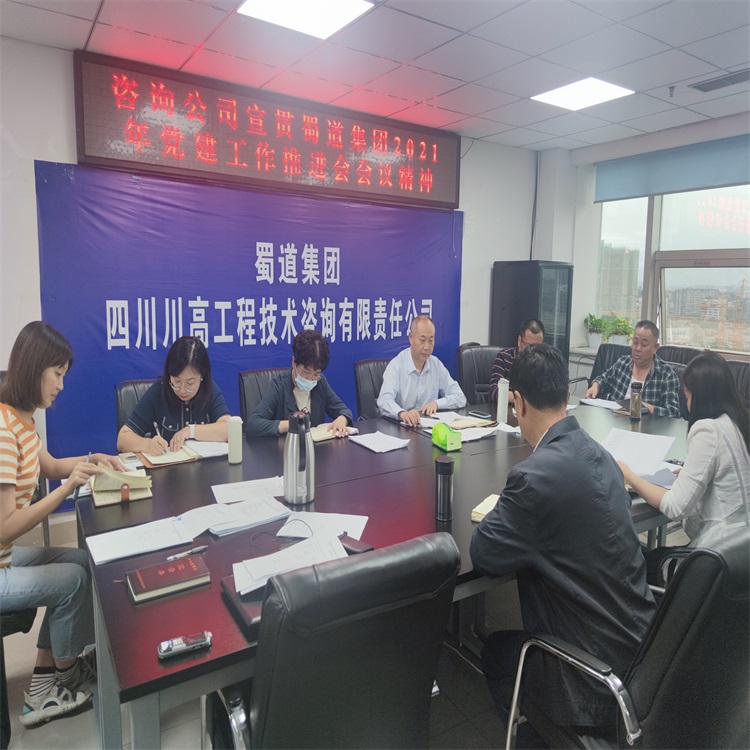 咨询公司宣贯蜀道集团2021年党建工作推进会会议精神.jpg